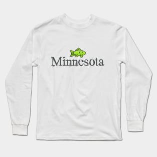 Minnesota Fishing Long Sleeve T-Shirt